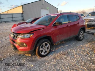 2023 Jeep Compass Latitude with VIN 3C4NJDBN9PT521329, listed as a Copart auction lot 47095775 with 32,213 mi miles and Salvage Title. Bid and sale history available at carsss.com. Image 1.