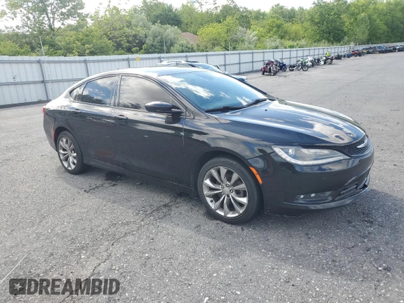 2015 Chrysler 200 S with VIN 1C3CCCBB9FN585794, listed as a Copart auction lot 57672205 with 155,468 mi miles and Salvage title. Bid and sale history available at DreamBid. Image 4.