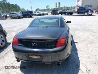 2004 Lexus SC 430 with VIN JTHFN48YX40055542, listed as a IAAI auction lot 41965650 with 204,228 mi miles and . Bid and sale history available at DreamBid. Image 16.