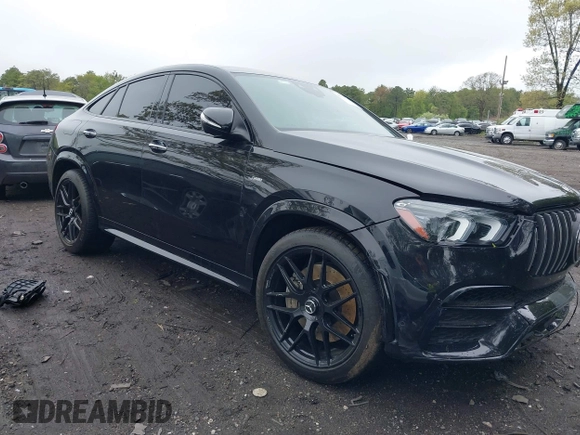 2021 Mercedes-Benz GLE 53 AMG with VIN 4JGFD6BB4MA375899, listed as a IAAI auction lot 42193449 with 27,154 mi miles and . Bid and sale history available at DreamBid. Image 1.