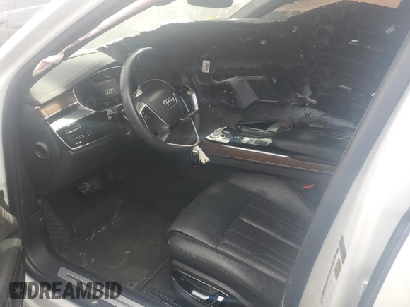 2021 Audi A8 with VIN WAU8DAF87MN011853, listed as a Copart auction lot 47758395 with 63,217 mi miles and Salvage Title. Bid and sale history available at carsss.com. Image 7.