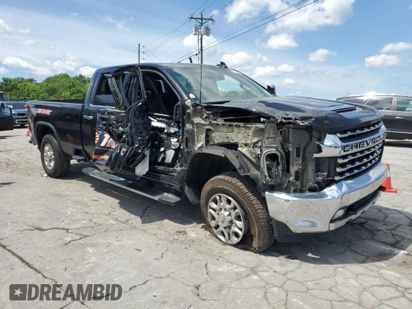 2022 Chevrolet Silverado 3500HD LTZ z VIN 1GC4YUEY6NF114086, wystawiony jako Copart lot #55552245 z przebiegiem 112 029 mil mil oraz Szkoda całkowita • Salvage title. Historia ofert i sprzedaży dostępna na DreamBid. Obrazek 4.