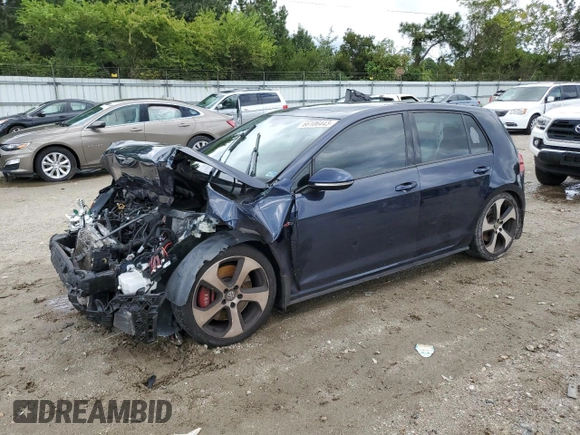 2017 Volkswagen Golf GTI Autobahn with VIN 3VW547AU7HM044801, listed as a Copart auction lot 66106443 with 79,434 mi miles. Bid and sale history available at carsss.com. Image 1.