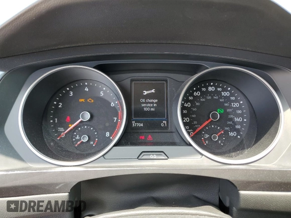 2020 Volkswagen Tiguan S with VIN 3VV0B7AX4LM054502, listed as a Copart auction lot 59293785 with 37,704 mi miles and Salvage title. Bid and sale history available at DreamBid. Image 9.