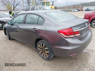 2015 Honda Civic Sedan EX-L with VIN 19XFB2F91FE028279, listed as a IAAI auction lot 41844830 with 140,521 mi miles. Bid and sale history available at carsss.com. Image 3.