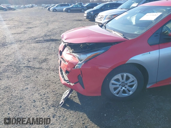 2018 Toyota Prius Two with VIN JTDKBRFUXJ3592766, listed as a IAAI auction lot 41753682 with 125,662 mi miles. Bid and sale history available at carsss.com. Image 6.