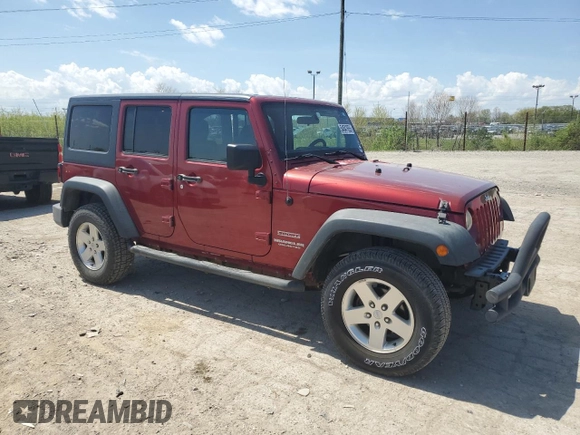 2012 Jeep Wrangler Unlimited Sport z VIN 1C4BJWDG7CL214633, wystawiony jako Copart lot #54547655 z przebiegiem 80 720 mil mil oraz Szkoda całkowita • Salvage title. Historia ofert i sprzedaży dostępna na DreamBid. Obrazek 4.
