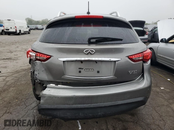 2011 Infiniti FX with VIN JN8AS1MW7BM140159, listed as a Copart auction lot 72942854 with 138,695 mi miles and Salvage title. Bid and sale history available at DreamBid. Image 6.