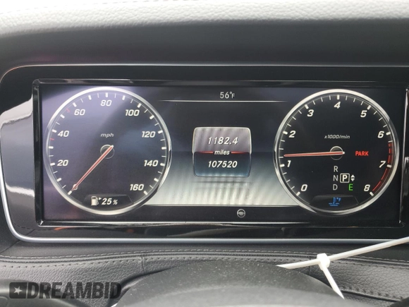 2015 Mercedes-Benz S 550 with VIN WDDUG8CB2FA130184, listed as a Copart auction lot 44603455 with 107,520 mi miles and Salvage Title. Bid and sale history available at carsss.com. Image 9.