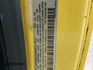 2008 Volkswagen Beetle S с VIN 3VWRG31C98M521401, выставлен на аукционе Copart как лот 56681255 с пробегом 98 192 миль миль и Списание • Salvage title. История ставок и продаж доступна на DreamBid. Изображение 12.