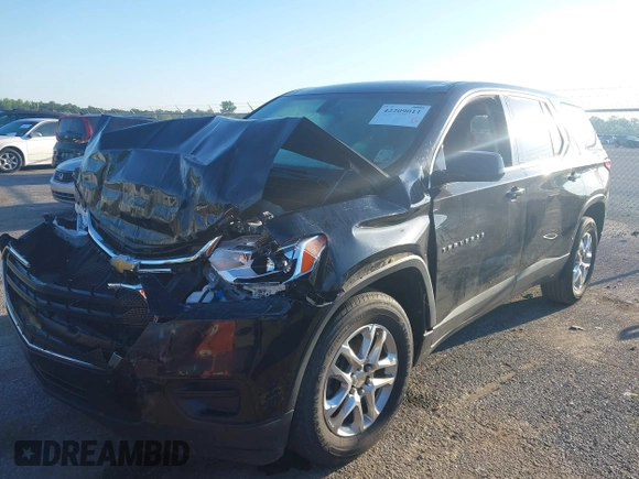 2020 Chevrolet Traverse LS with VIN 1GNERFKW8LJ204213, listed as a IAAI auction lot 42209011 with 156,336 mi miles and . Bid and sale history available at DreamBid. Image 2.