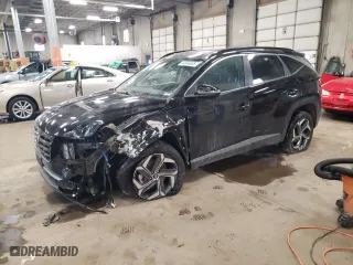 2022 Hyundai Tucson Hybrid SEL Convenience with VIN KM8JFCA11NU026436, listed as a Copart auction lot 44346485 with 55,523 mi miles and Salvage Title. Bid and sale history available at carsss.com. Image 1.
