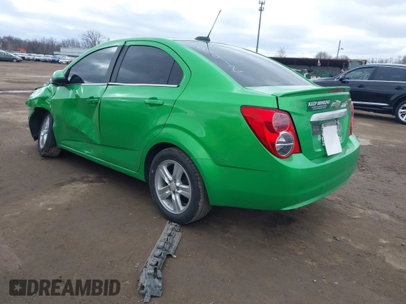 2015 Chevrolet Sonic LT with VIN 1G1JC5SH7F4104412, listed as a IAAI auction lot 41737655 with 124,304 mi miles and . Bid and sale history available at DreamBid. Image 3.