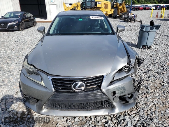 2014 Lexus IS 350 with VIN JTHBE1D29E5001510, listed as a Copart auction lot 63216975 with 156,992 mi miles and Salvage title. Bid and sale history available at DreamBid. Image 5.