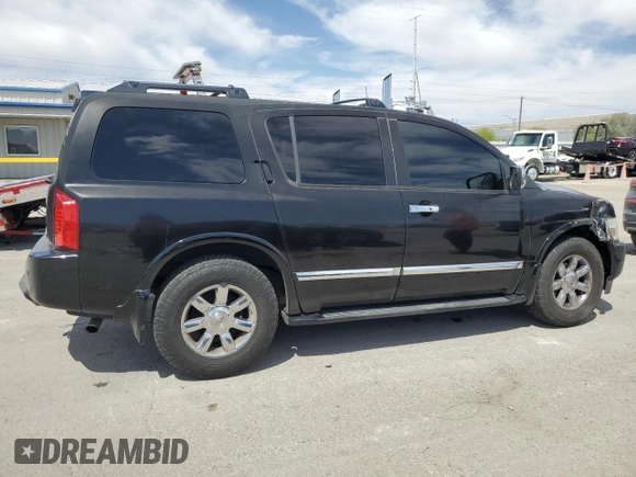 2005 Infiniti QX56 z VIN 5N3AA08C65N800718, wystawiony jako Copart lot #54229265 z przebiegiem 222 803 mil mil oraz Szkoda całkowita • Salvage title. Historia ofert i sprzedaży dostępna na DreamBid. Obrazek 3.