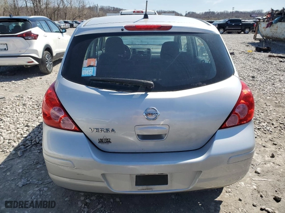 2010 Nissan Versa 1.8 S with VIN 3N1BC1CPXAL436182, listed as a Copart auction lot 49535725 with 176,613 mi miles and Salvage Title. Bid and sale history available at carsss.com. Image 6.