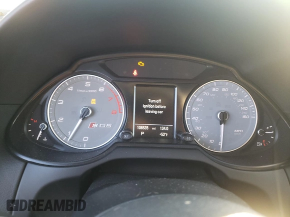 2015 Audi SQ5 Premium Plus with VIN WA1CGAFPXFA058343, listed as a Copart auction lot 36026453 with 106,535 mi miles. Bid and sale history available at carsss.com. Image 9.