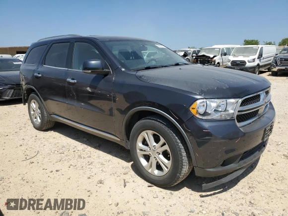 2013 Dodge Durango Crew with VIN 1C4RDJDG5DC686680, listed as a Copart auction lot 51952575 with 217,713 mi miles and Salvage Title. Bid and sale history available at carsss.com. Image 4.
