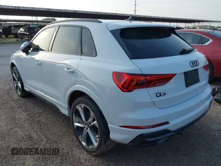 2022 Audi Q3 S line Premium Plus with VIN WA1EECF35N1063231, listed as a IAAI auction lot 41941891 with 43,891 mi miles and . Bid and sale history available at DreamBid. Image 3.
