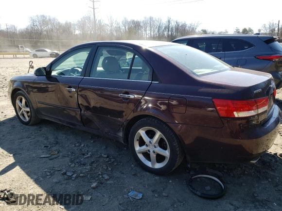 2006 Hyundai Sonata GLS with VIN 5NPEU46F06H057128, listed as a Copart auction lot 47275095 with 222,769 mi miles and Salvage Title. Bid and sale history available at DreamBid. Image 2.