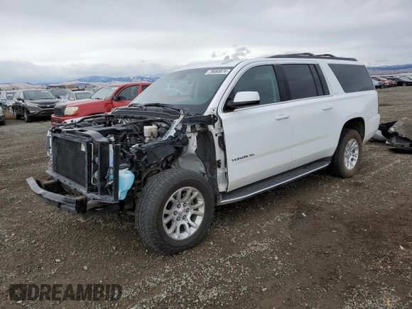 2018 GMC Yukon XL SLT with VIN 1GKS2GKC3JR357712, listed as a Copart auction lot 79893874 with 140,820 mi miles and Salvage Title. Bid and sale history available at carsss.com. Image 1.