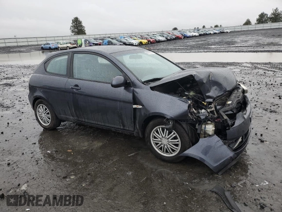 2007 Hyundai Accent SE with VIN KMHCN36C57U008952, listed as a Copart auction lot 86095324 with 167,601 mi miles and Salvage Title. Bid and sale history available at carsss.com. Image 4.