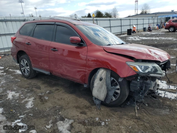 2018 Nissan Pathfinder S with VIN 5N1DR2MM8JC625192, listed as a Copart auction lot 43009315 with 110,074 mi miles and Salvage Title. Bid and sale history available at carsss.com. Image 4.