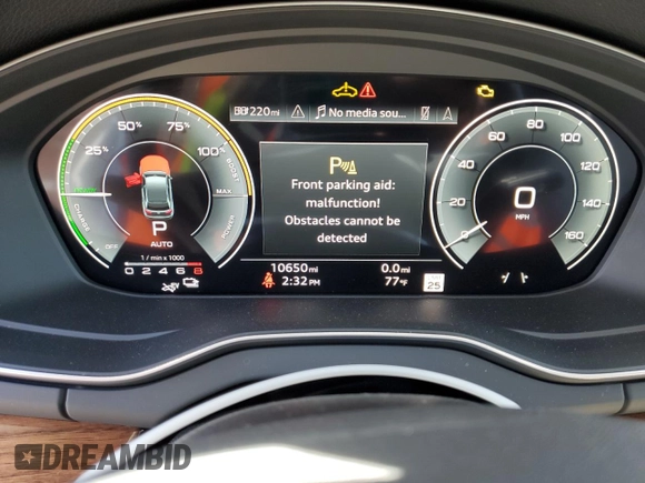 2024 Audi Q5 S line Premium Plus with VIN WA1E2AFY7R2077320, listed as a Copart auction lot 56763335 with 10,650 mi miles and Salvage title. Bid and sale history available at DreamBid. Image 9.