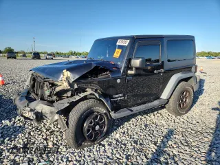 2014 Jeep Wrangler Sport z VIN 1C4AJWAGXEL224060, wystawiony jako Copart lot #62394955 z przebiegiem 70 415 mil mil oraz Szkoda całkowita • Salvage title. Historia ofert i sprzedaży dostępna na DreamBid. Obrazek 1.