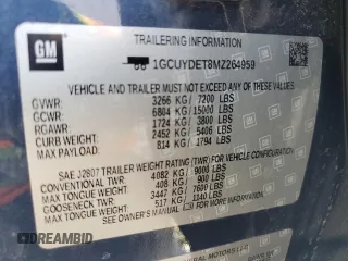 2021 Chevrolet Silverado 1500 LT with VIN 1GCUYDET8MZ264959, listed as a Copart auction lot 49763125 with 67,774 mi miles and Salvage Title. Bid and sale history available at carsss.com. Image 12.