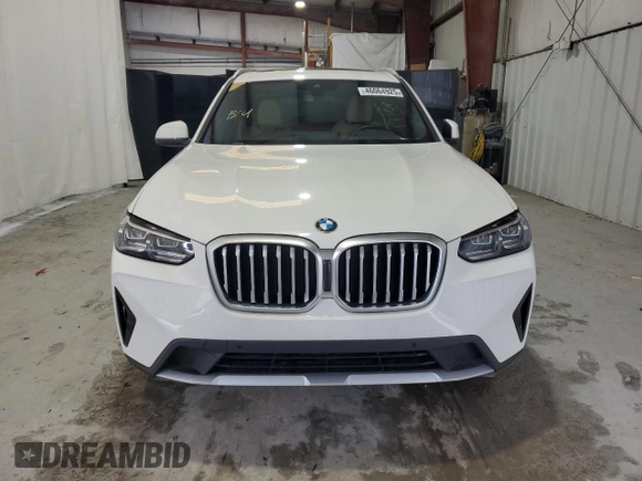 2022 BMW X3 sDrive30i with VIN 5UX43DP04N9M61791, listed as a Copart auction lot 46064925 with 20,331 mi miles and Clean Title. Bid and sale history available at DreamBid. Image 5.