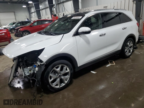 2019 Kia Sorento EX Sport V6 with VIN 5XYPH4A57KG610547, listed as a Copart auction lot 89099865 with 41,738 mi miles and Salvage Title. Bid and sale history available at carsss.com. Image 1.