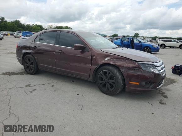 2012 Ford Fusion SE with VIN 3FAHP0HA1CR184497, listed as a Copart auction lot 56848805 with 217,189 mi miles and Clean title. Bid and sale history available at DreamBid. Image 4.