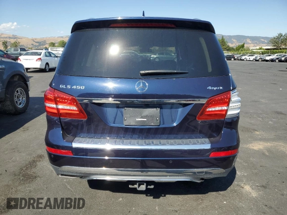 2018 Mercedes-Benz GLS 450 with VIN 4JGDF6EE9JB112806, listed as a Copart auction lot 63669265 with 22,131 mi miles and Salvage title. Bid and sale history available at DreamBid. Image 6.