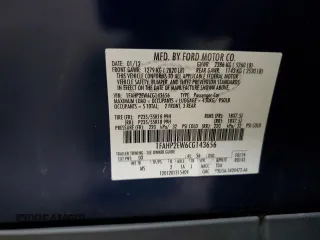 2012 Ford Taurus SEL z VIN 1FAHP2EW6CG143656, wystawiony jako Copart lot #60058705 z przebiegiem 169 900 mil mil oraz Szkoda całkowita • Salvage title. Historia ofert i sprzedaży dostępna na DreamBid. Obrazek 13.