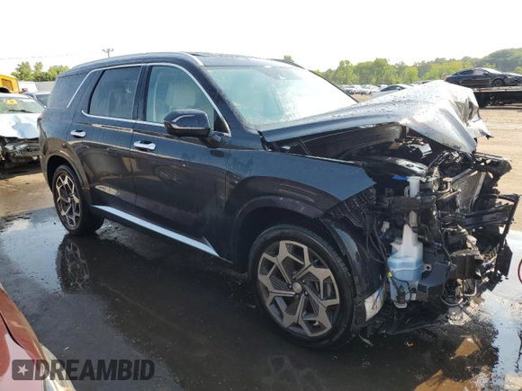 2021 Hyundai Palisade Calligraphy z VIN KM8R7DHE8MU174578, wystawiony jako Copart lot #59219254 z przebiegiem 54 823 mil mil oraz Szkoda całkowita • Salvage title. Historia ofert i sprzedaży dostępna na DreamBid. Obrazek 4.