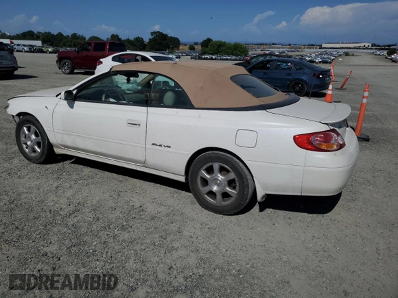 2002 Toyota Solara SE z VIN 2T1FF28P22C595397, wystawiony jako Copart lot #58276695 z przebiegiem Nie podano mil oraz Szkoda całkowita • Salvage title. Historia ofert i sprzedaży dostępna na DreamBid. Obrazek 2.