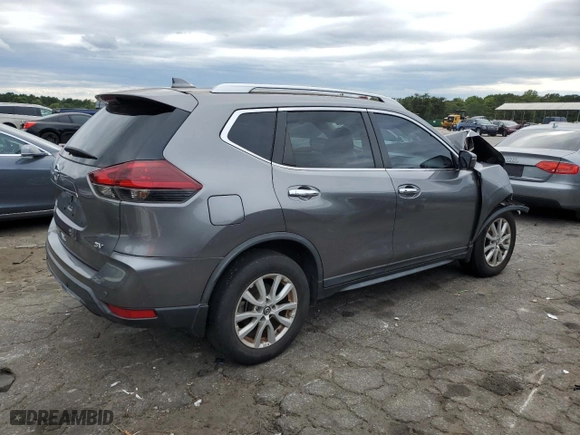 2019 Nissan Rogue SV with VIN KNMAT2MT0KP552619, listed as a Copart auction lot 70451874 with 45,554 mi miles and Salvage Title. Bid and sale history available at carsss.com. Image 3.