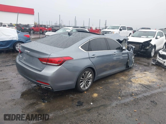 2015 Hyundai Genesis 3.8L z VIN KMHGN4JEXFU018603, wystawiony jako IAAI lot #41717349 z przebiegiem Nie podano mil oraz . Historia ofert i sprzedaży dostępna na DreamBid. Obrazek 4.