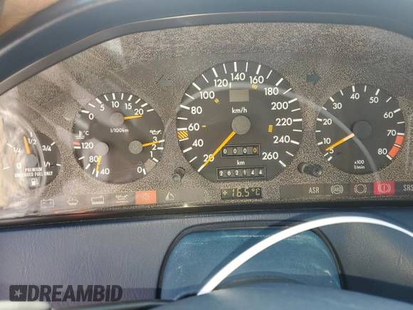 1991 Mercedes-Benz 300 with VIN WDBFA61E1MF022918, listed as a Copart auction lot 46788785 with 262,144 mi miles and Salvage Title. Bid and sale history available at DreamBid. Image 9.