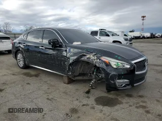 2015 Infiniti Q70 z VIN JN1BY1PP4FM600745, wystawiony jako Copart lot #44411015 z przebiegiem 80 509 mil mil oraz Szkoda całkowita • Salvage title. Historia ofert i sprzedaży dostępna na DreamBid. Obrazek 4.