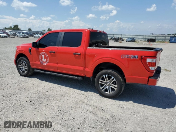 2022 Ford F-150 XL with VIN 1FTFW1E50NKD66183, listed as a Copart auction lot 62150545 with 64,968 mi miles and Salvage title. Bid and sale history available at DreamBid. Image 2.