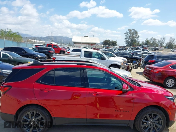 2024 Chevrolet Equinox RS with VIN 3GNAXMEG5RL363141, listed as a IAAI auction lot 41956791 with 10,134 mi miles and . Bid and sale history available at DreamBid. Image 13.