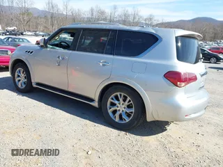 2011 Infiniti QX56 7-passenger with VIN JN8AZ2NE4B9003884, listed as a IAAI auction lot 41790480 with 108,118 mi miles. Bid and sale history available at carsss.com. Image 3.