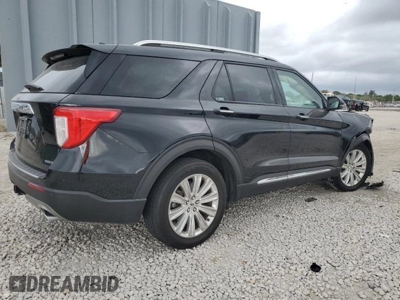 2021 Ford Explorer Limited with VIN 1FM5K8FW6MNA12197, listed as a Copart auction lot 46164015 with 0 mi miles and Salvage Title. Bid and sale history available at carsss.com. Image 3.