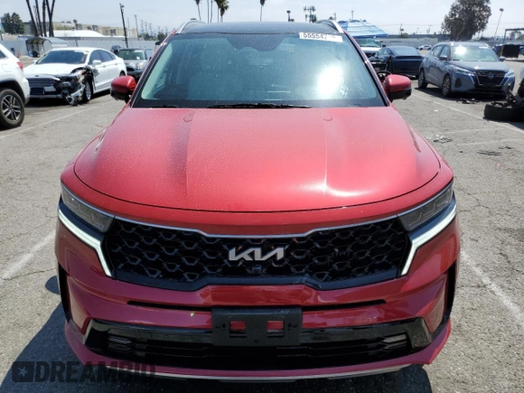2023 Kia Sorento SX Prestige with VIN KNDRMDLH2P5158776, listed as a Copart auction lot 55554775 with 10,532 mi miles and Salvage title. Bid and sale history available at DreamBid. Image 5.