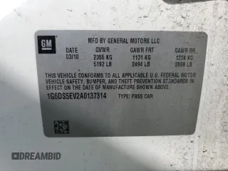 2010 Cadillac CTS Premium with VIN 1G6DS5EV2A0137314, listed as a Copart auction lot 53671965 with Not provided miles and Salvage title. Bid and sale history available at DreamBid. Image 13.