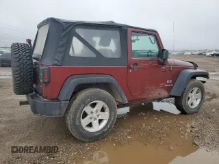 2008 Jeep Wrangler X with VIN 1J4FA24188L624865, listed as a Copart auction lot 55326885 with 142,185 mi miles and Clean Title. Bid and sale history available at DreamBid. Image 3.