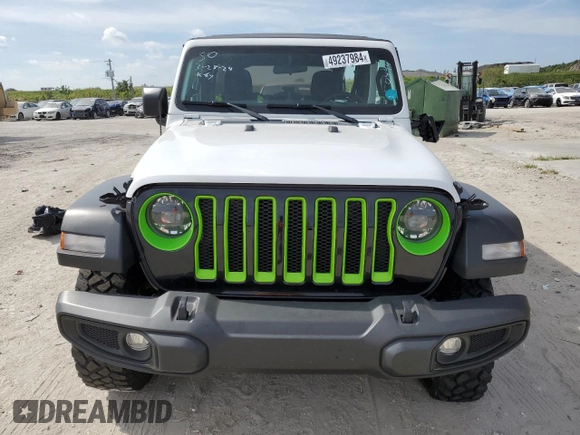 2023 Jeep Wrangler Willys with VIN 1C4HJXDN5PW510494, listed as a Copart auction lot 49237984 with 19,371 mi miles and Non Repairable. Bid and sale history available at DreamBid. Image 5.
