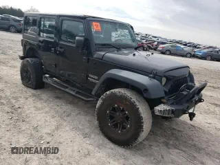2016 Jeep Wrangler Unlimited Sport with VIN 1C4BJWDG4GL144417, listed as a Copart auction lot 45566405 with 135,865 mi miles and Salvage title. Bid and sale history available at DreamBid. Image 4.
